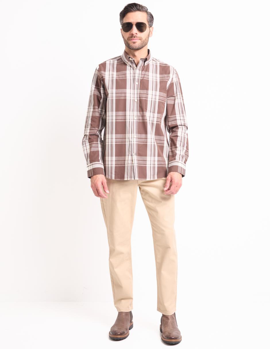 Pantalón regular de algodón para hombre 4