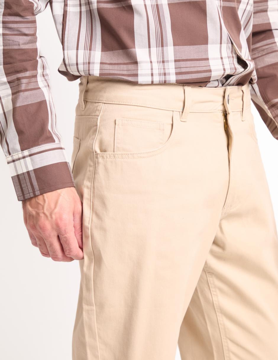 Pantalón regular de algodón para hombre 3