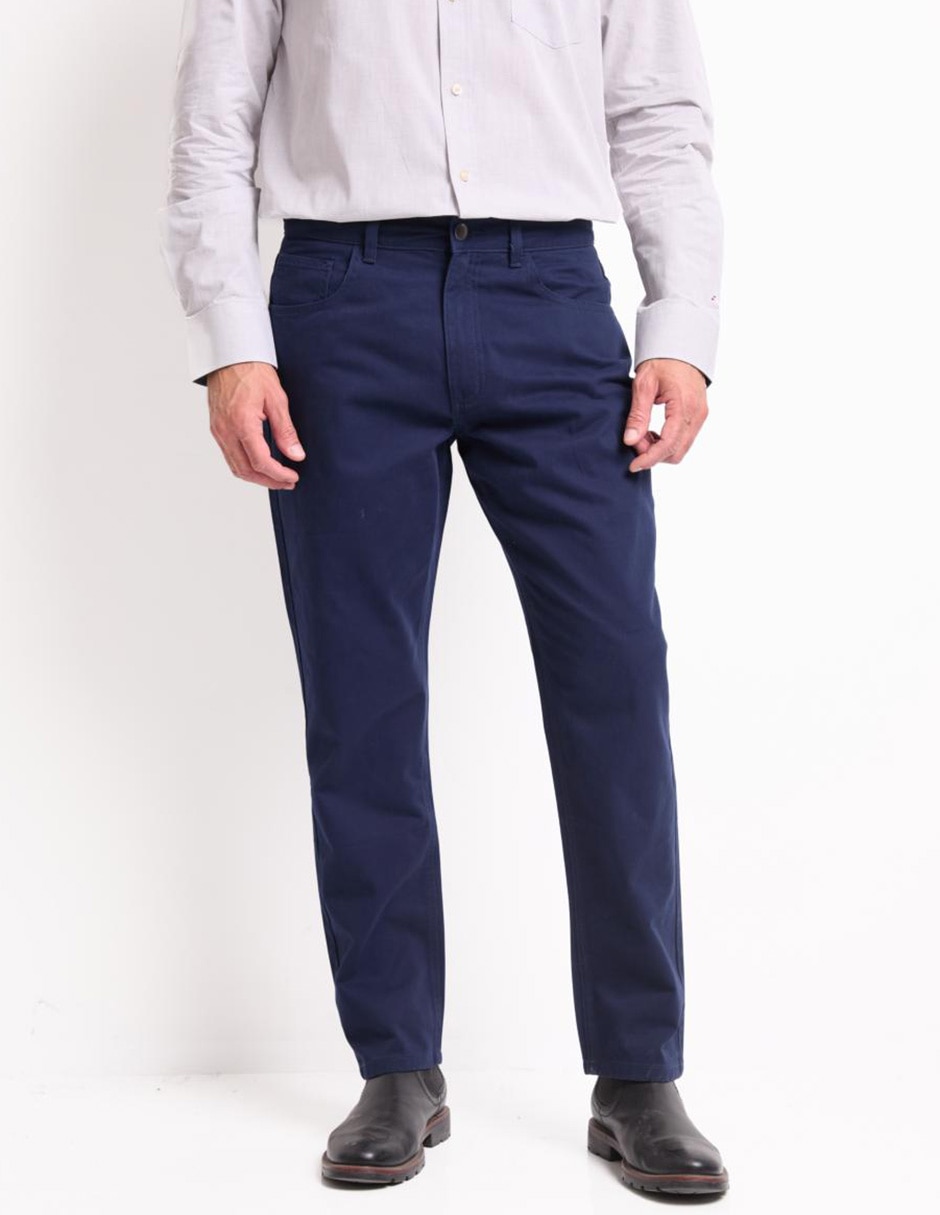 Pantalón regular de algodón para hombre Pantalón regular de algodón para hombre