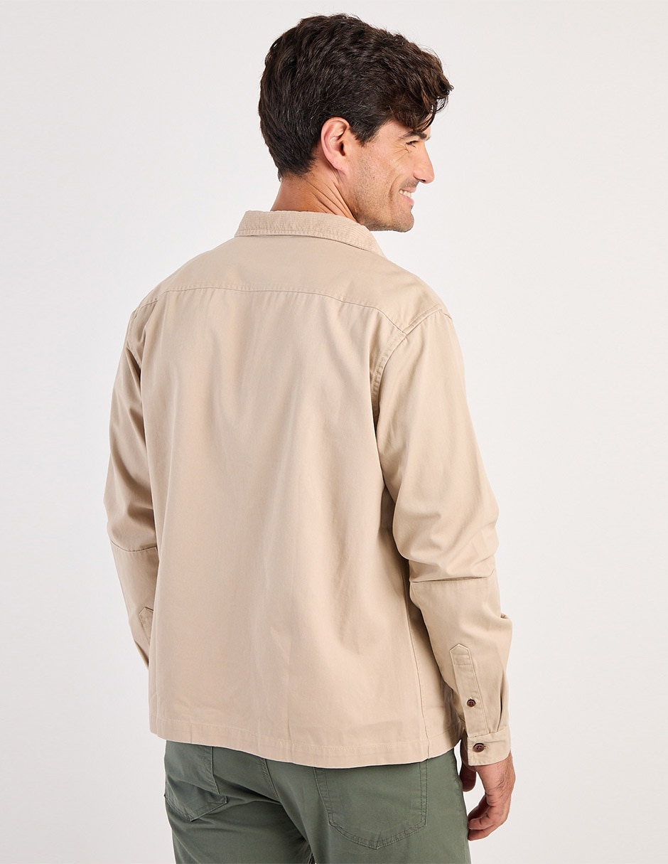 Chamarra denim de mezclilla con bolsillos para hombre 4
