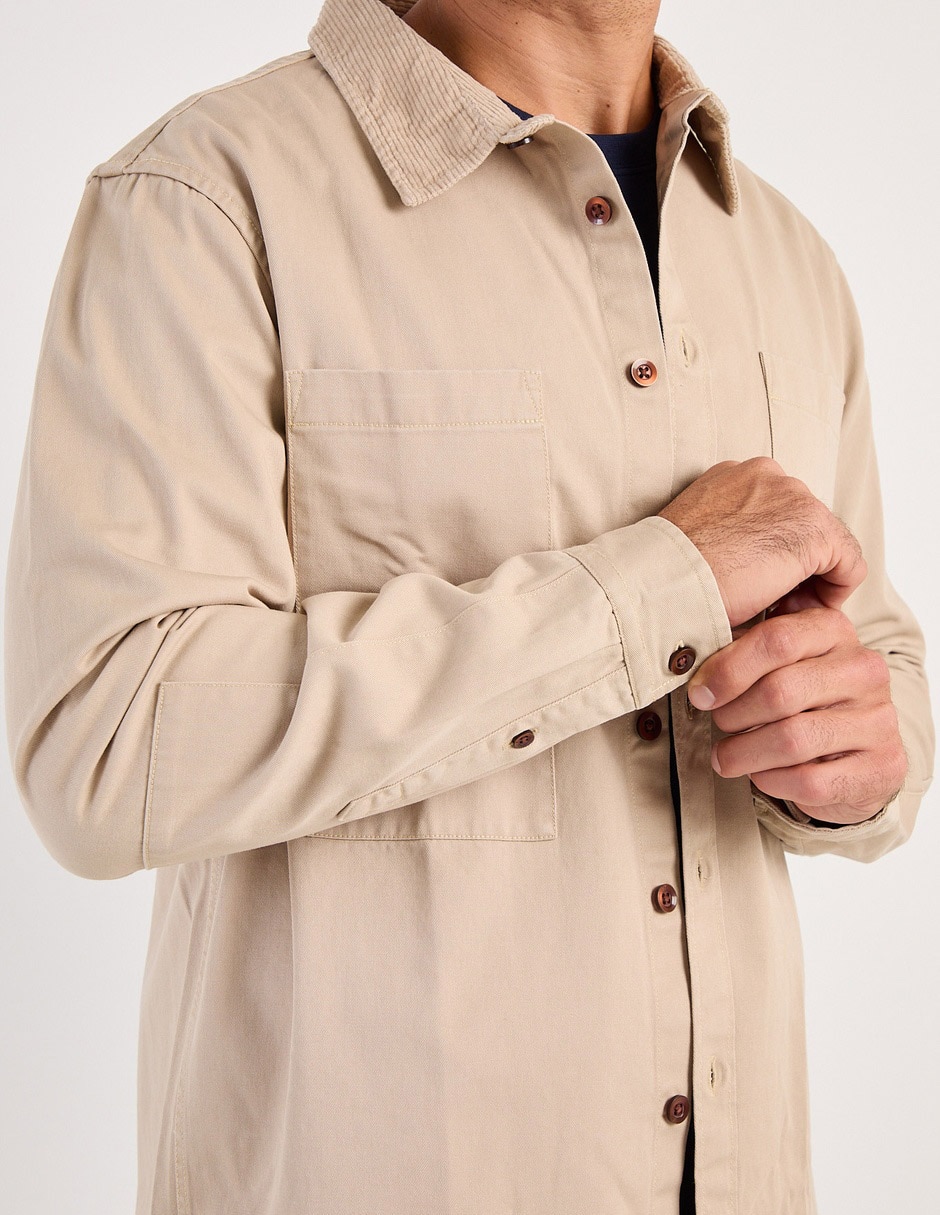 Chamarra denim de mezclilla con bolsillos para hombre 2