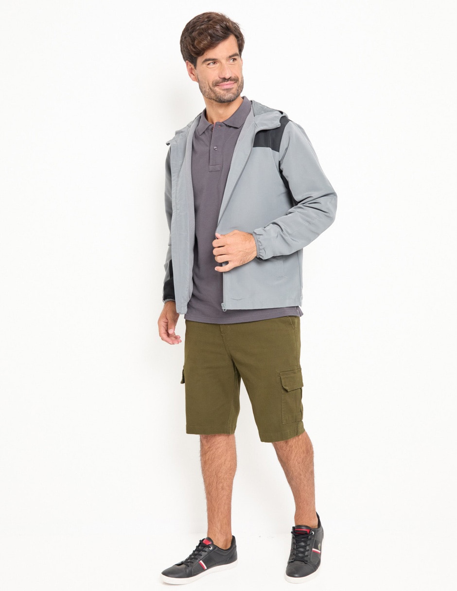 Chamarra casual con capucha para hombre 3
