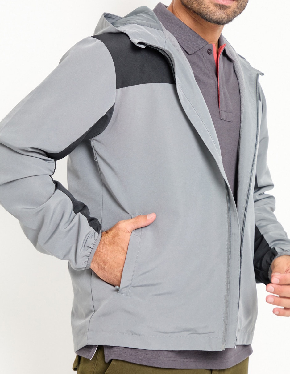 Chamarra casual con capucha para hombre 2