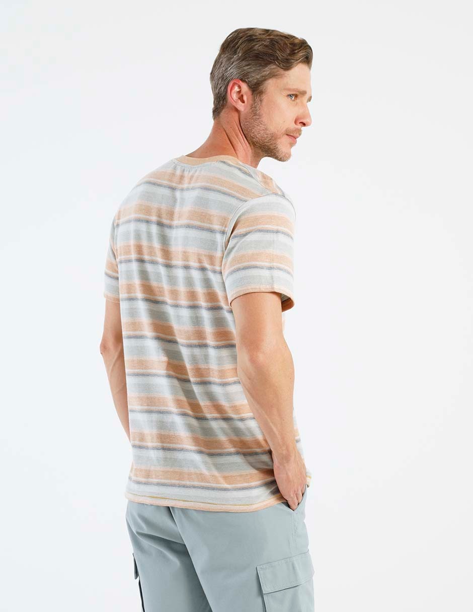 Playera cuello con botón para hombre 2