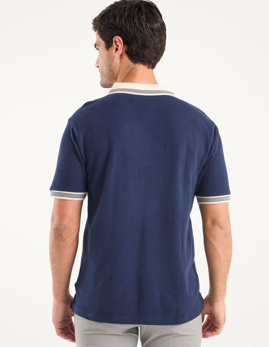 Playera tipo polo weekend premium para hombre