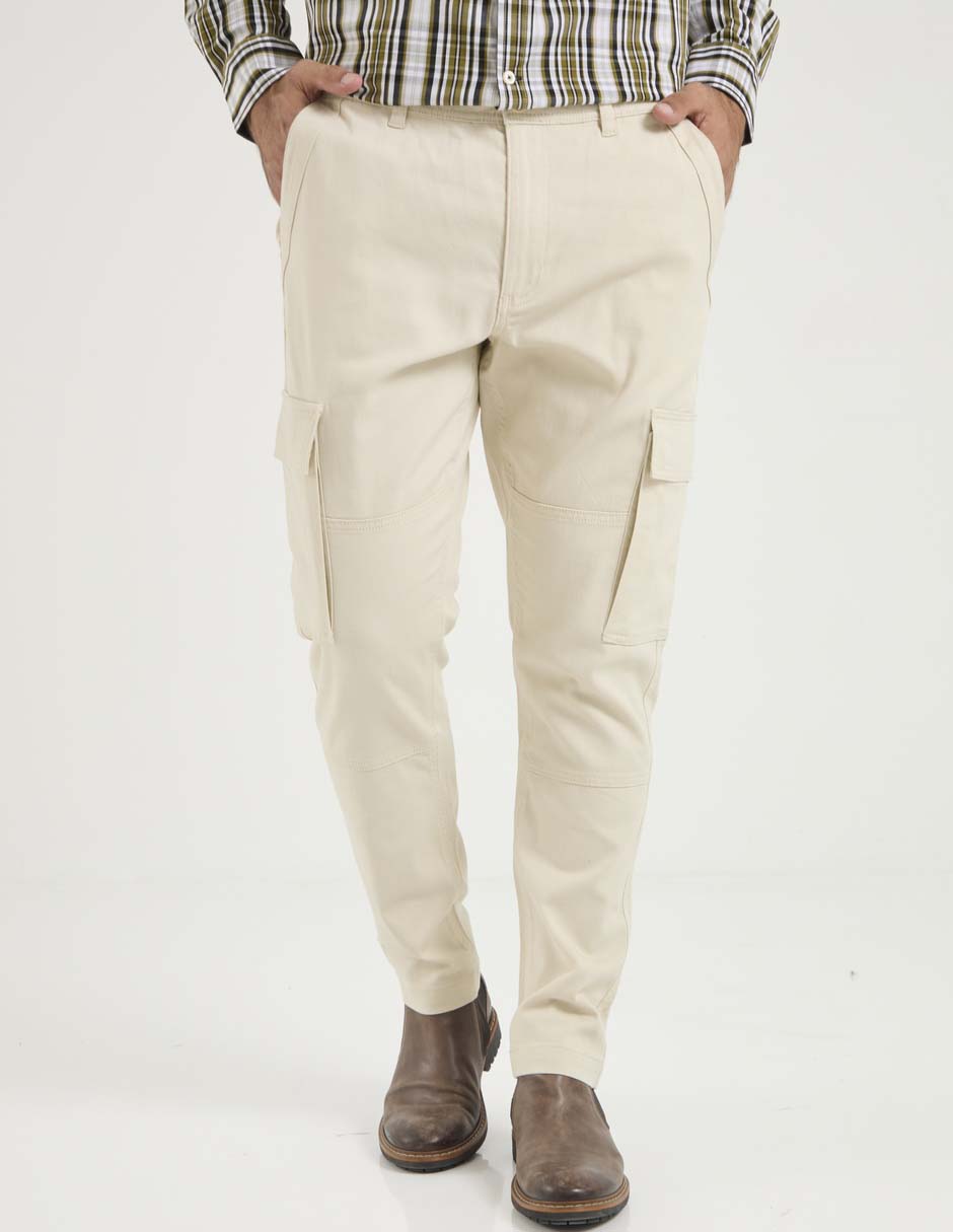 Pantalón cargo recto de algodón para hombre Pantalón cargo recto de algodón para hombre