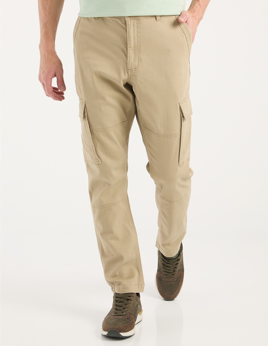 Pantalón cargo recto de algodón para hombre Pantalón cargo recto de algodón para hombre