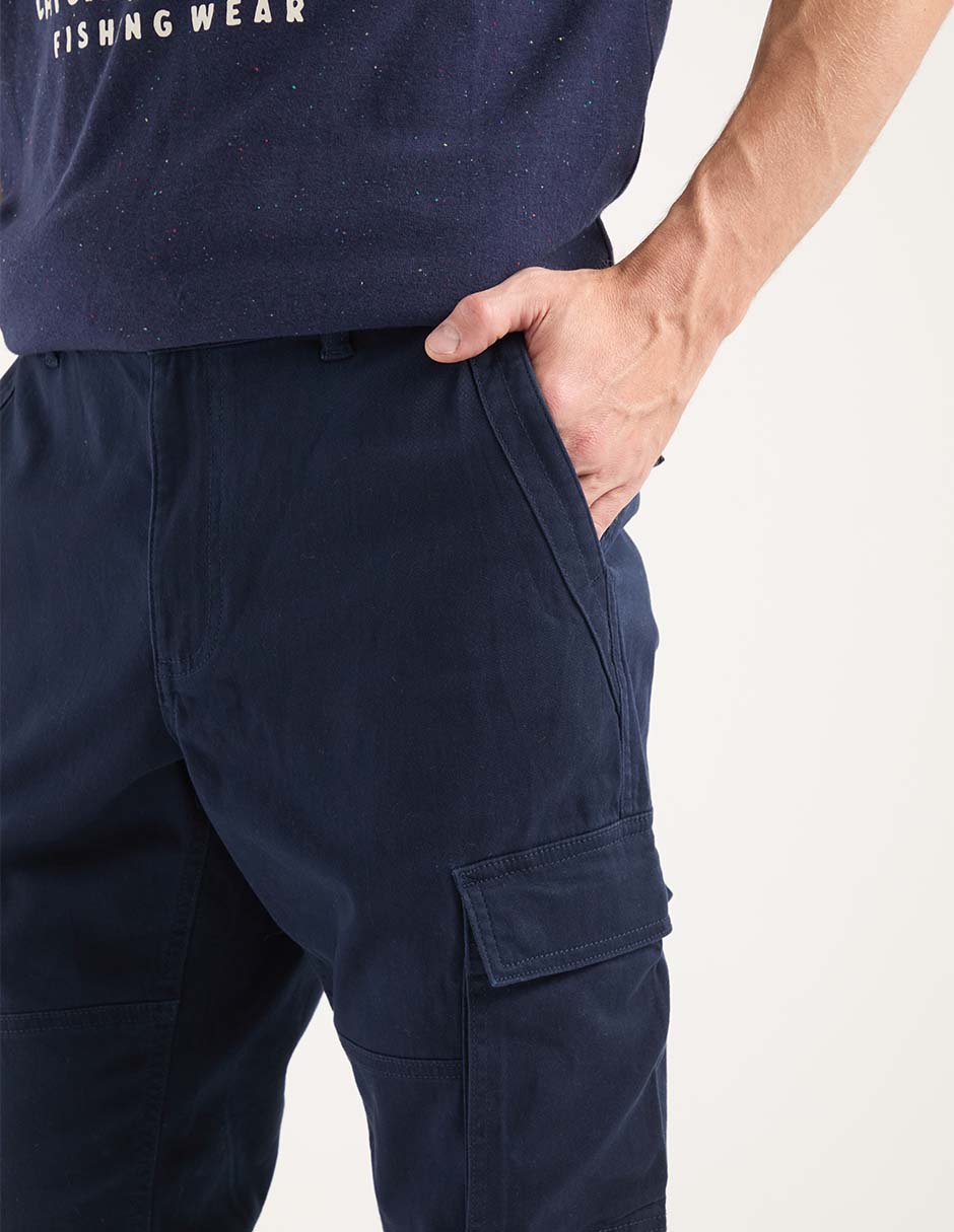 Pantalón cargo recto de algodón para hombre 3