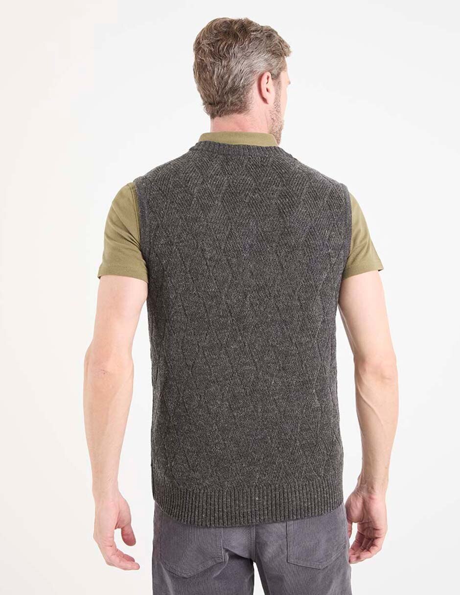 Chaleco tejido para hombre 2