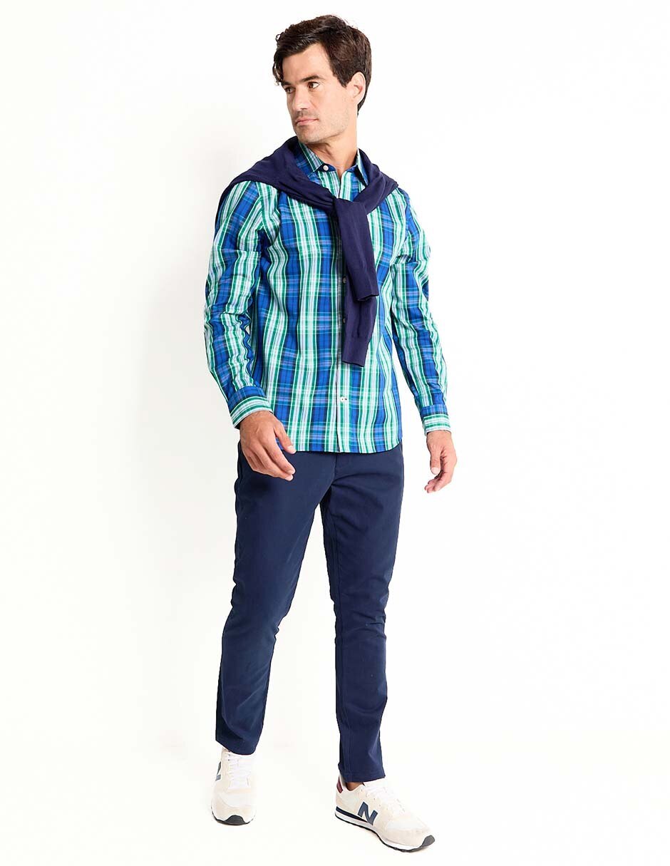 Camisa casual Weekend de algodón manga larga para hombre