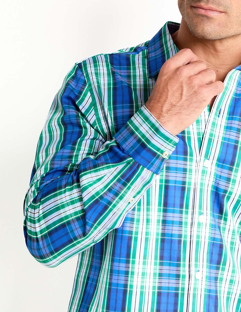 Camisa casual Weekend de algodón manga larga para hombre