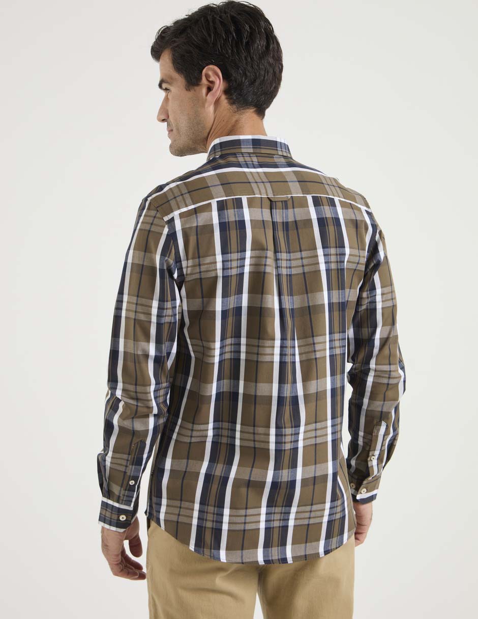 Camisa casual Weekend de algodón manga larga para hombre