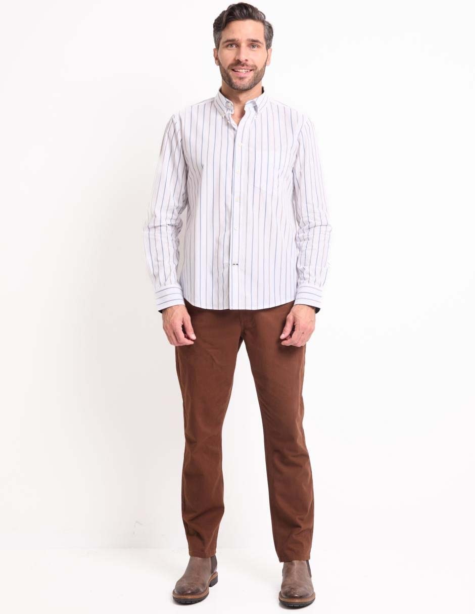 Camisa casual manga larga para hombre