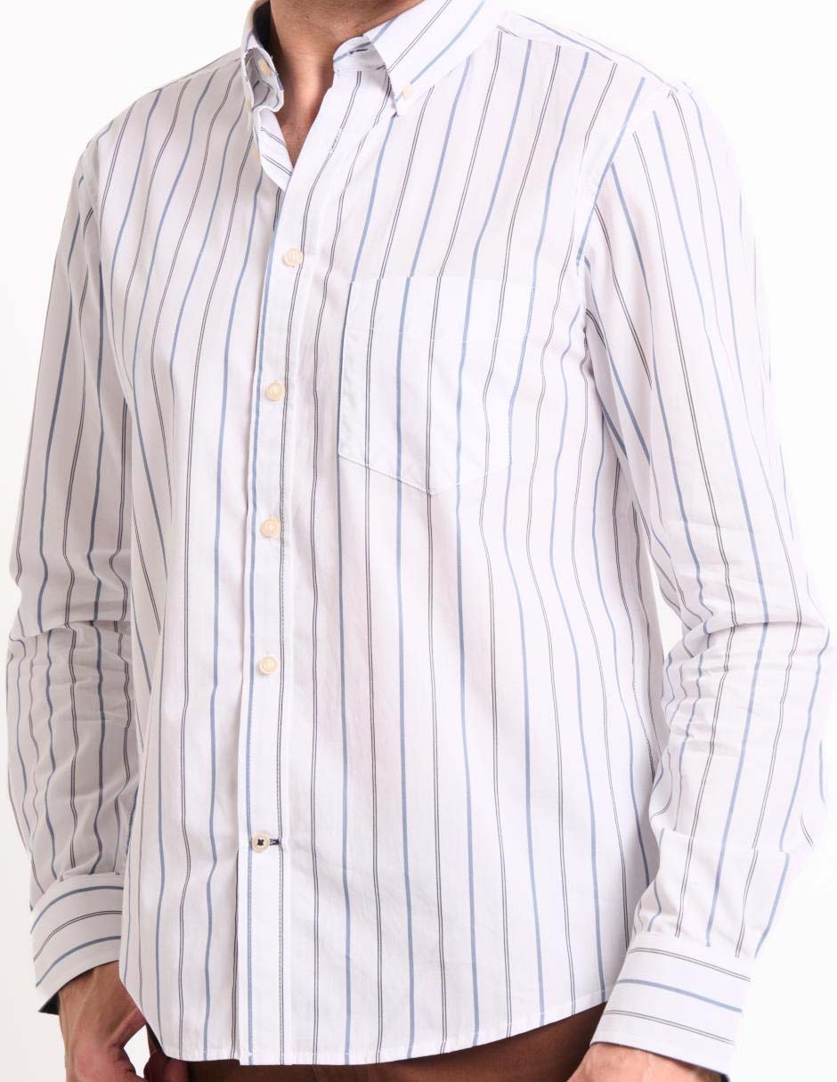 Camisa casual manga larga para hombre