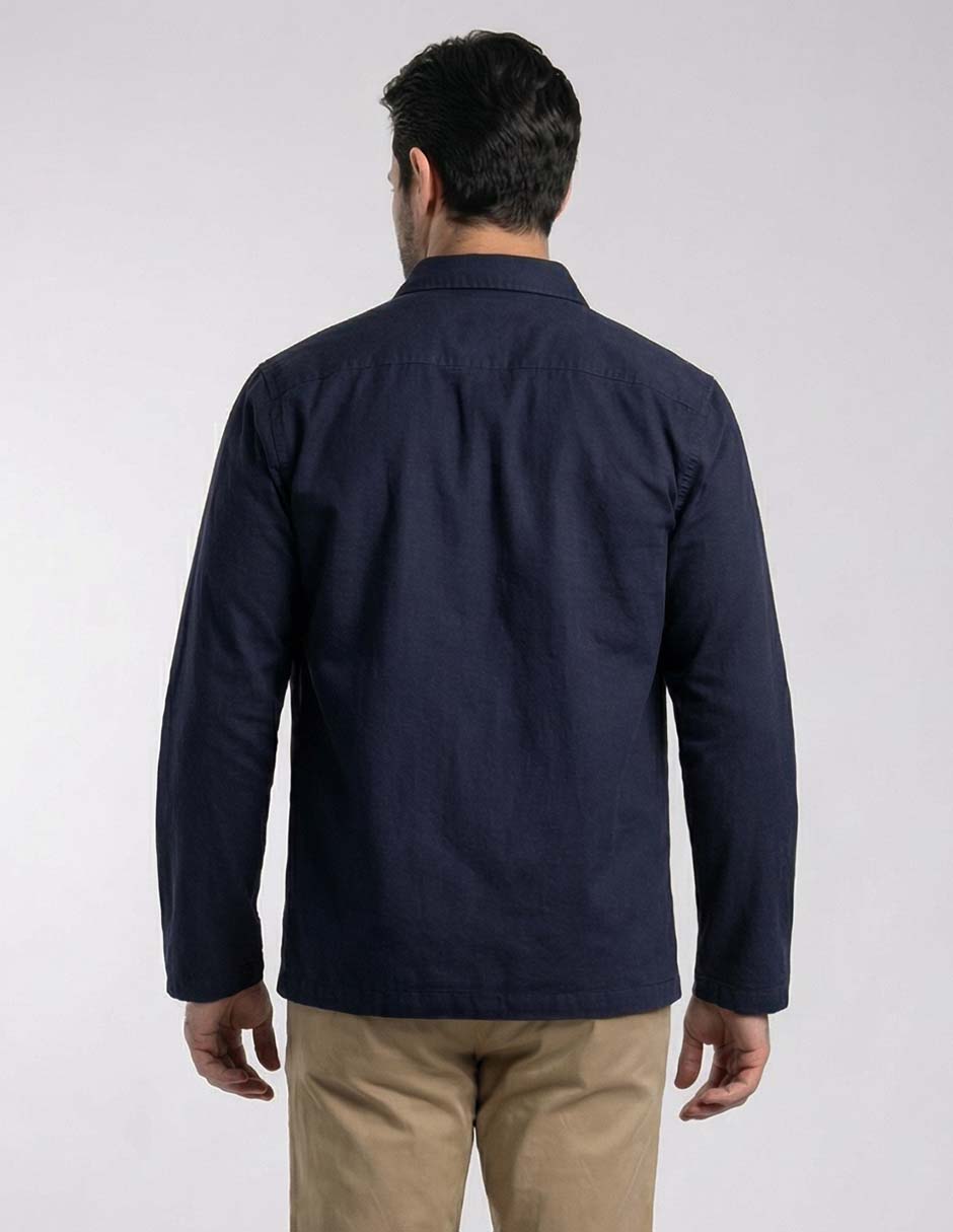 Camisa casual manga larga para hombre 5