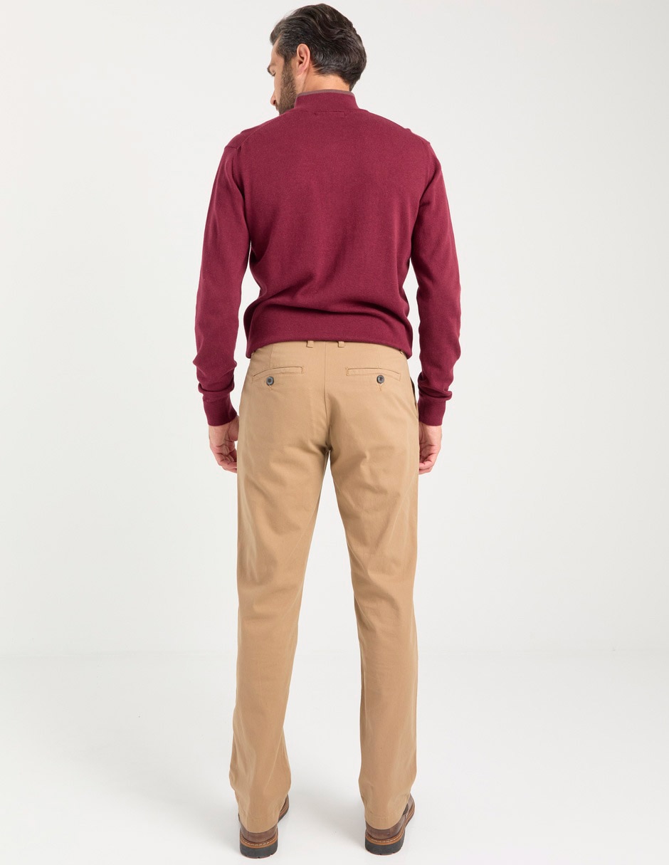 Pantalón chino slim de algodón para hombre 2