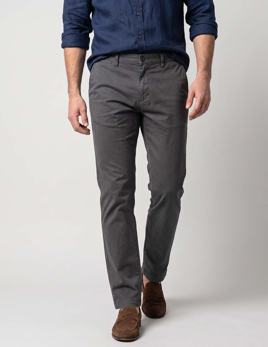 Pantalón chino slim de algodón para hombre Pantalón chino slim de algodón para hombre