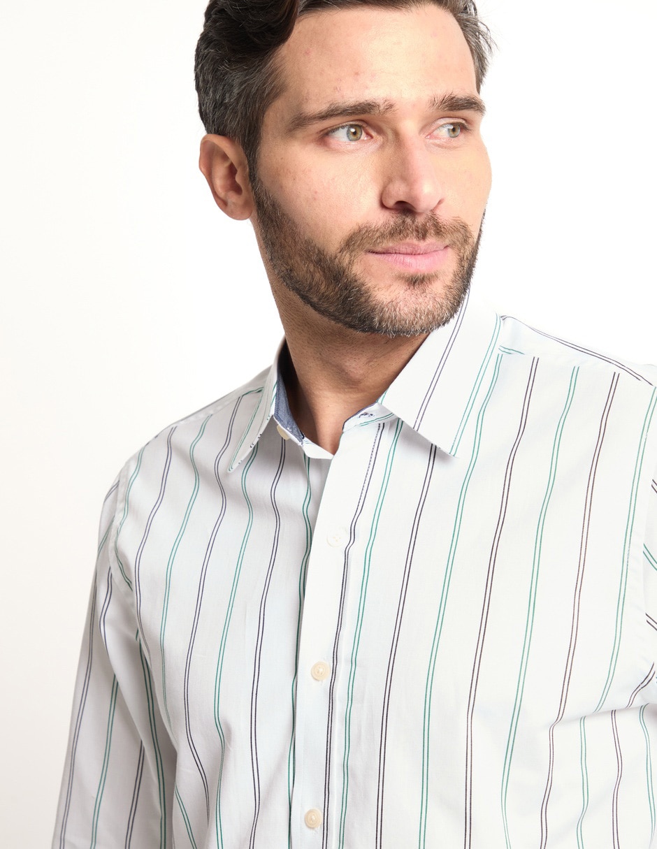 Camisa casual manga larga para hombre