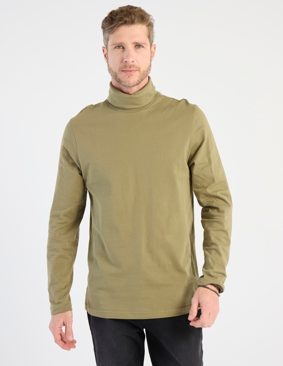 Playera cuello alto para hombre