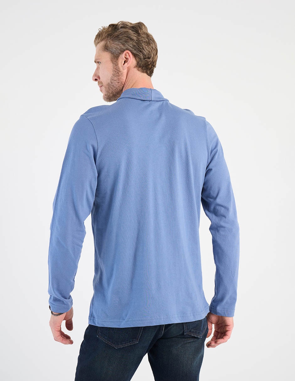 Playera weekend cuello alto para hombre