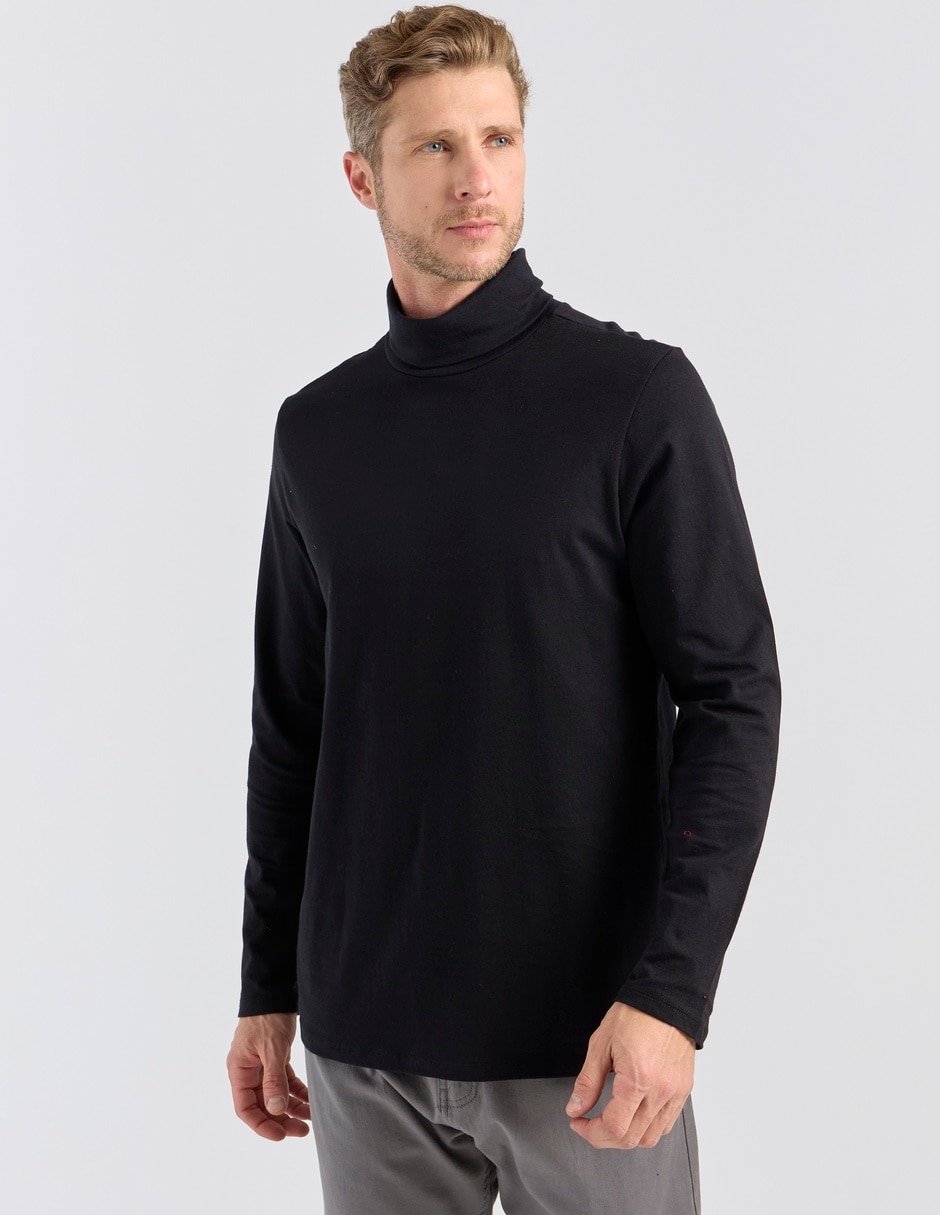 Playera cuello tortuga para hombre Playera cuello tortuga para hombre