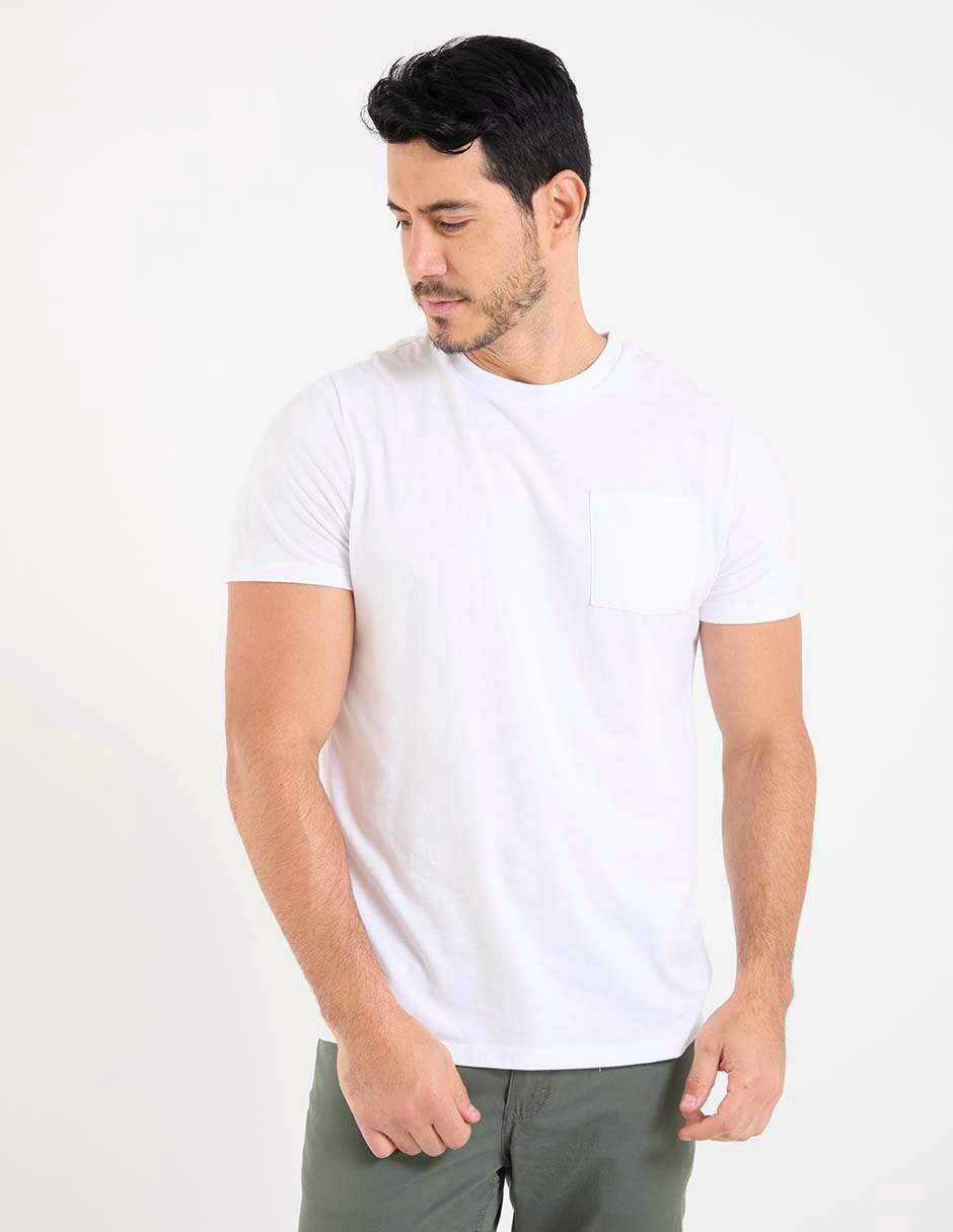 Playera cuello redondo para hombre
