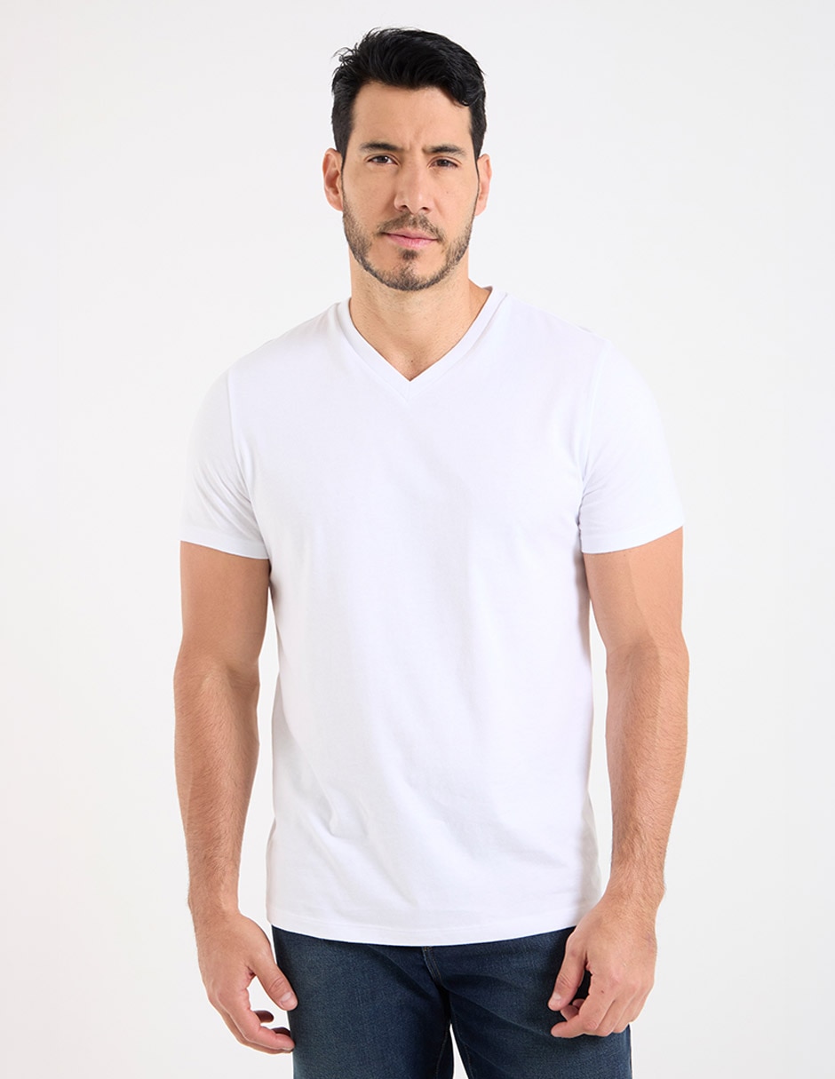 Playera cuello V para hombre Playera cuello V para hombre