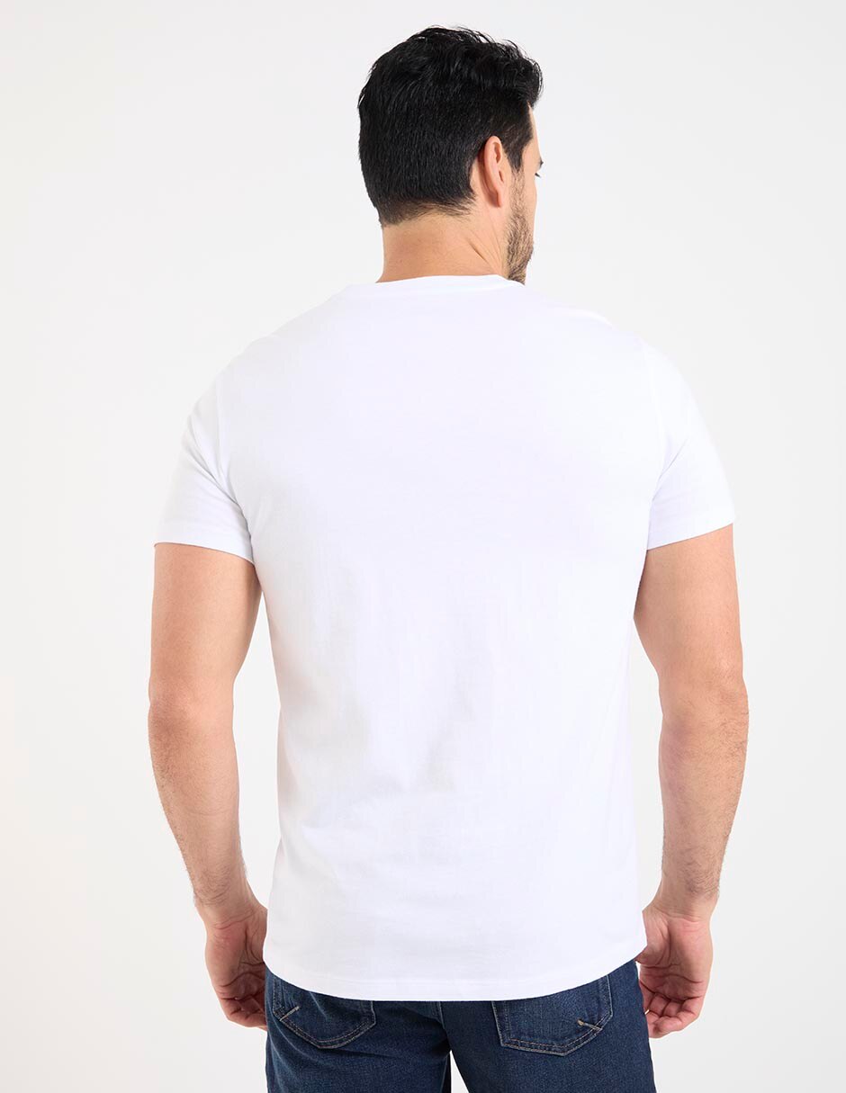 Playera cuello V para hombre 2