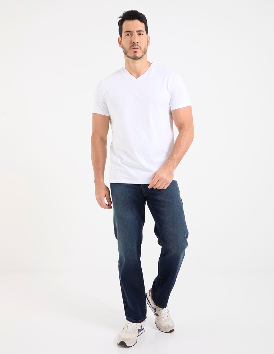 Playera cuello V para hombre 3
