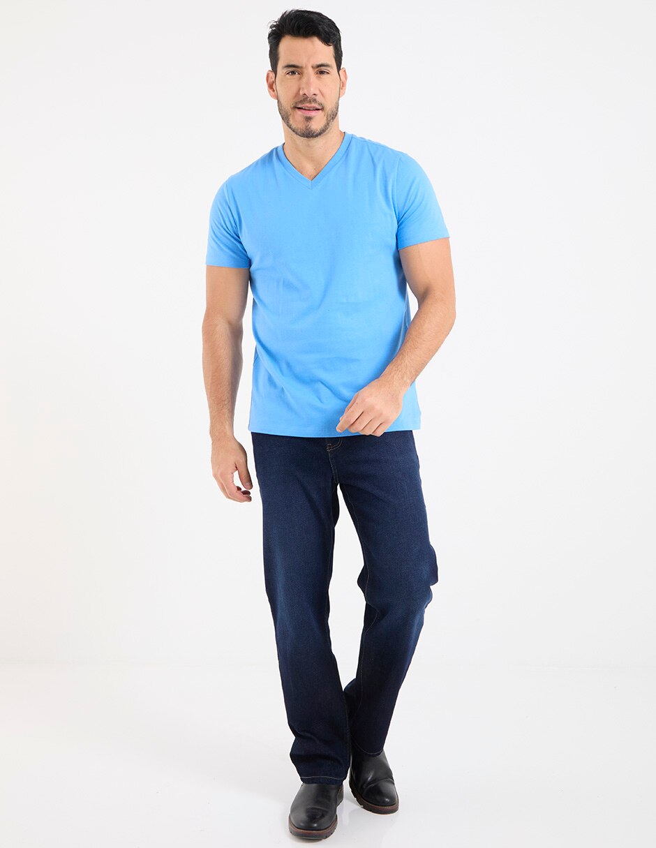 Playera Weekend cuello V para hombre