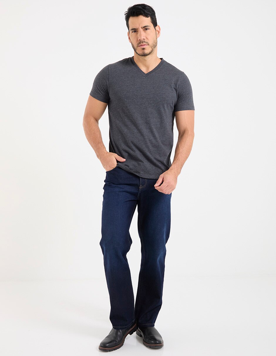 Playera cuello V para hombre 3