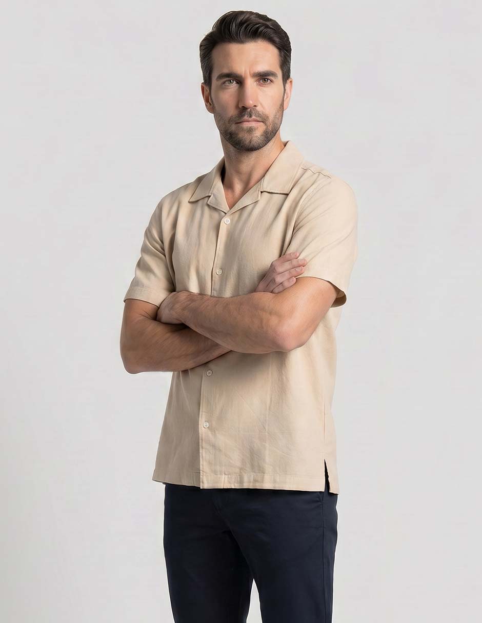 Camisa casual manga corta para hombre Camisa casual manga corta para hombre