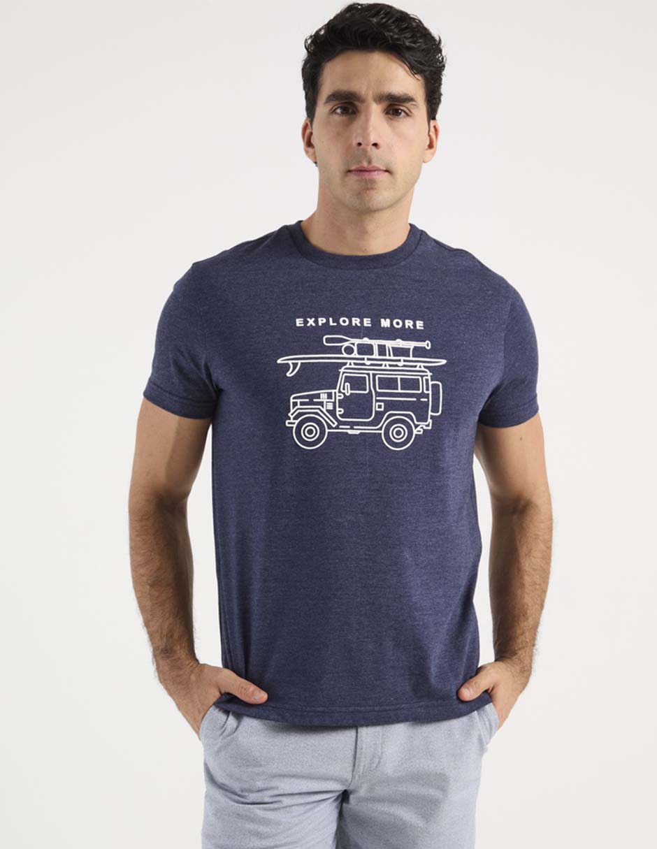 Playera cuello redondo para hombre 1