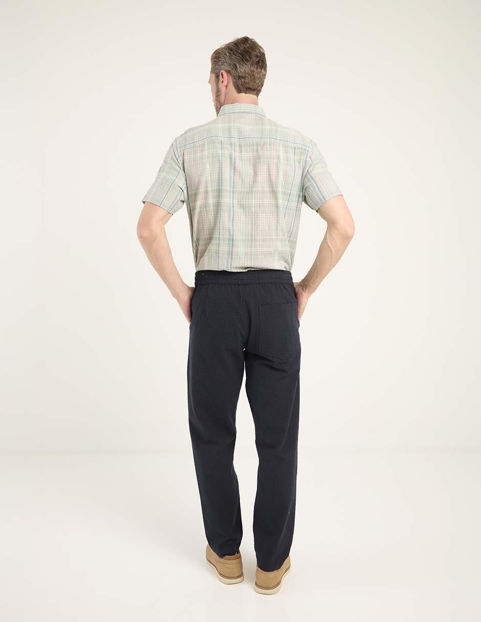 Pantalón recto de algodón para hombre 4