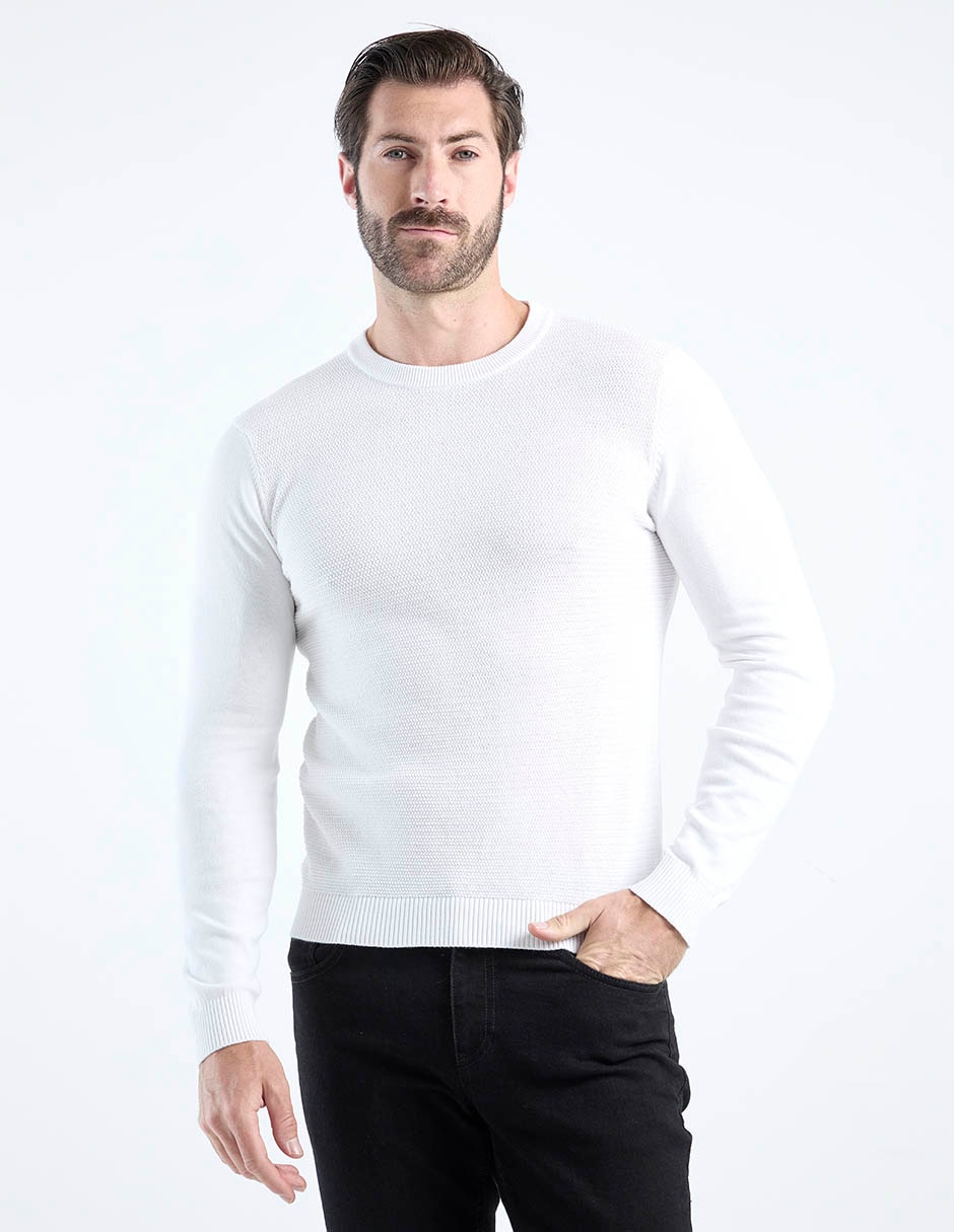 Suéter cuello redondo para hombre Suéter cuello redondo para hombre