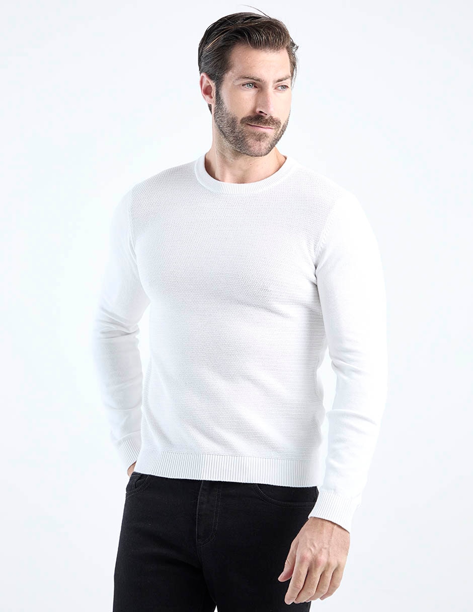 Suéter weekend cuello redondo para hombre
