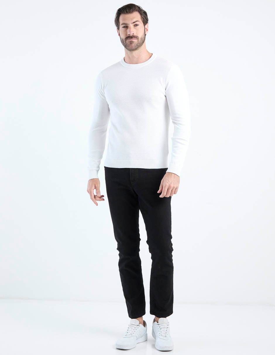 Suéter weekend cuello redondo para hombre