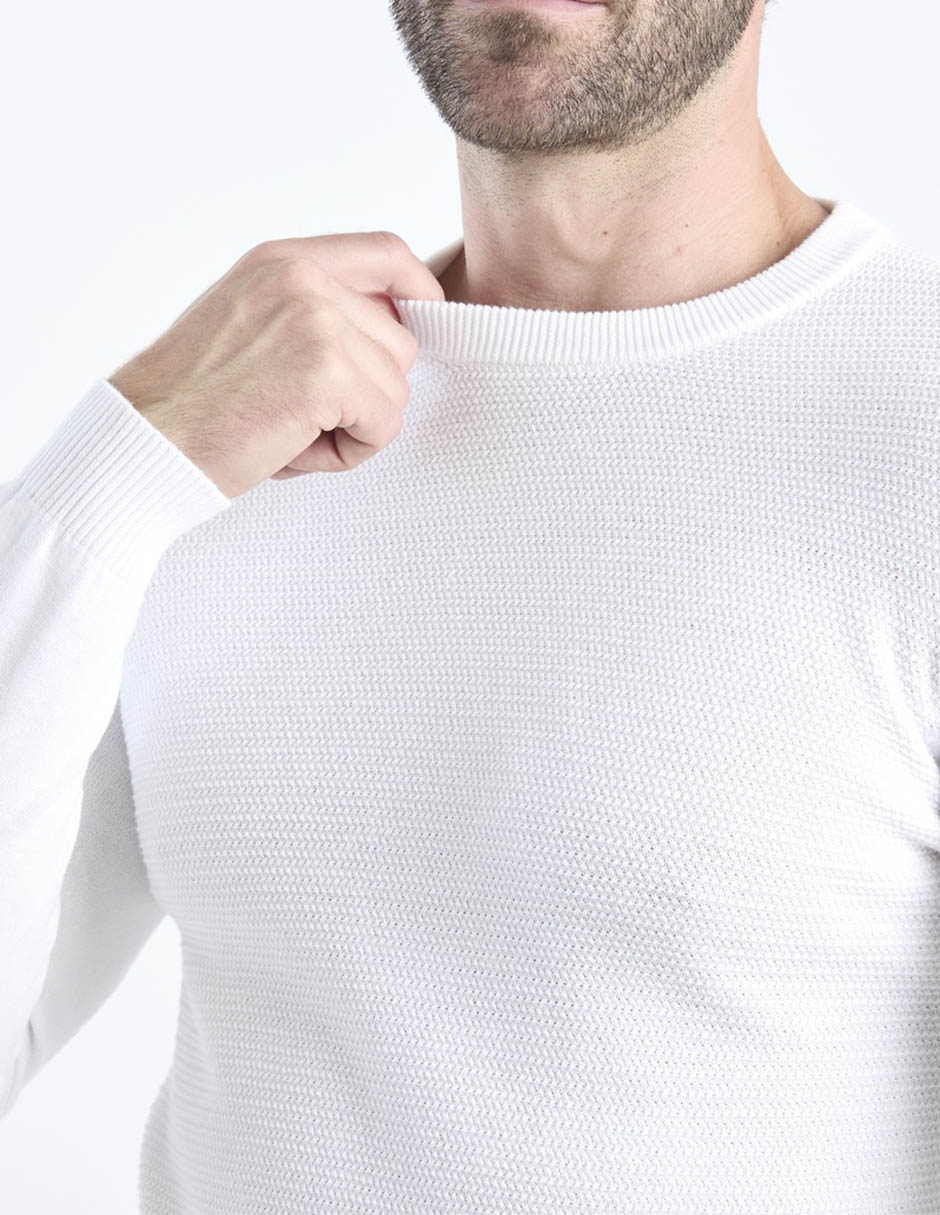 Suéter weekend cuello redondo para hombre