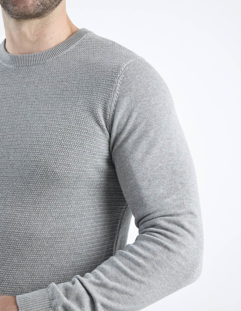 Suéter cuello redondo para hombre 2