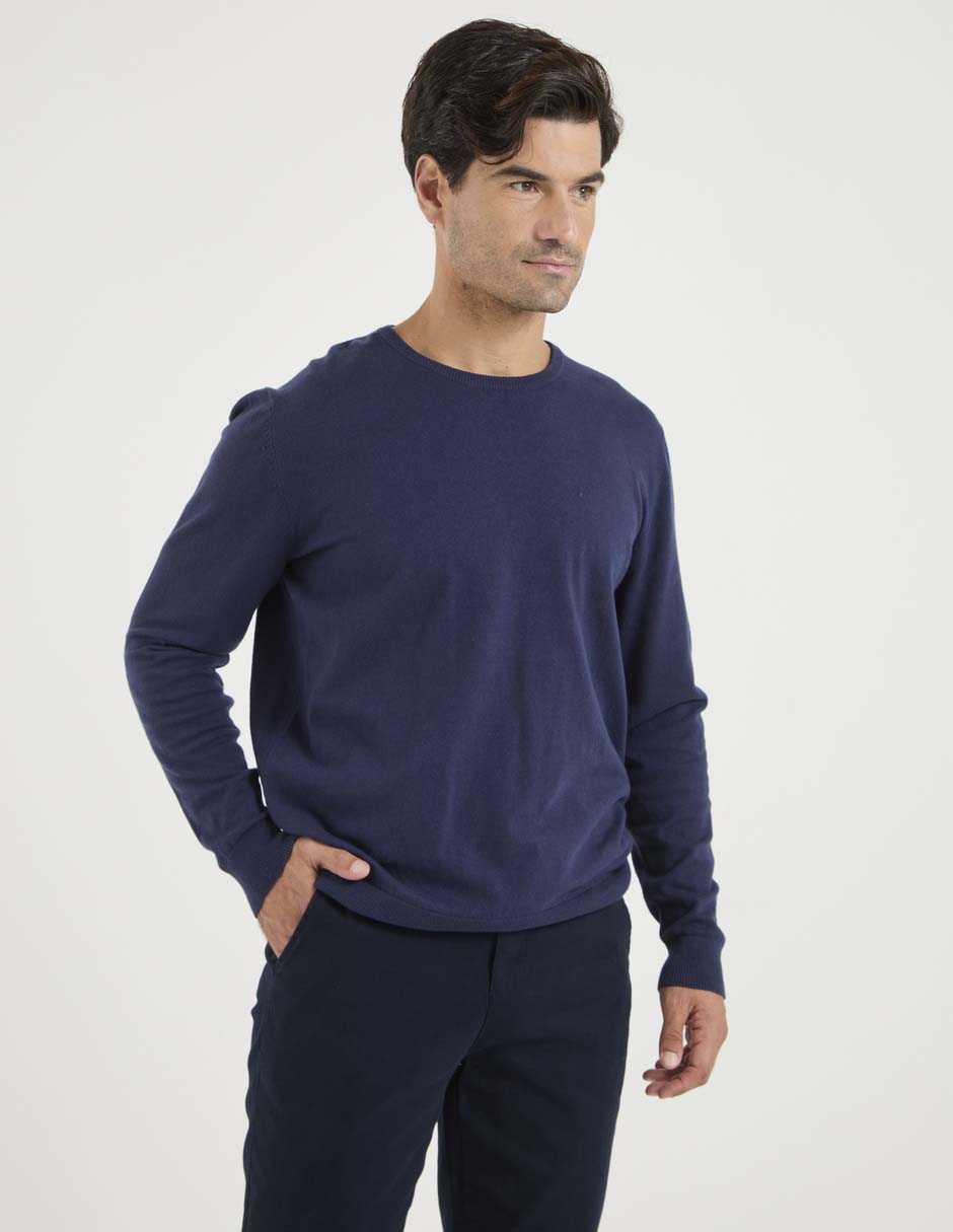 Suéter cuello redondo para hombre Suéter cuello redondo para hombre