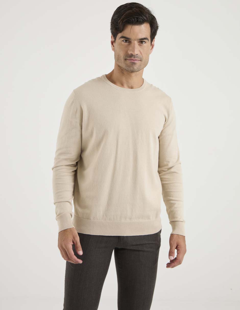 Suéter cuello redondo para hombre Suéter cuello redondo para hombre