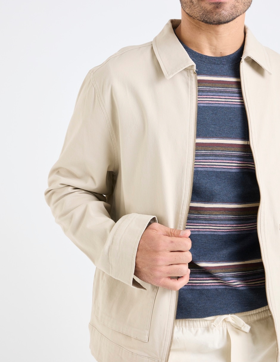 Chamarra casual con bolsillos para hombre 4