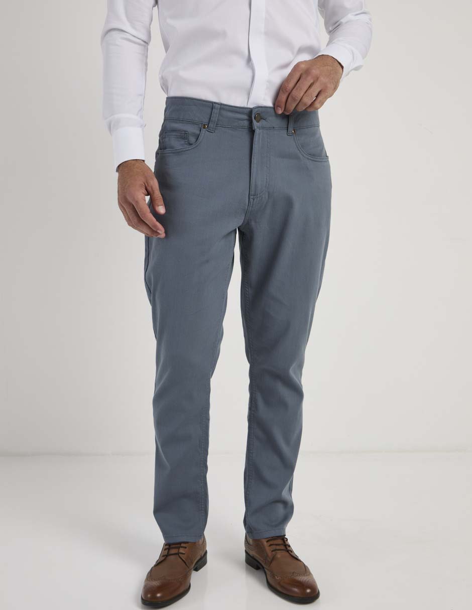 Pantalón casual slim de algodón para hombre