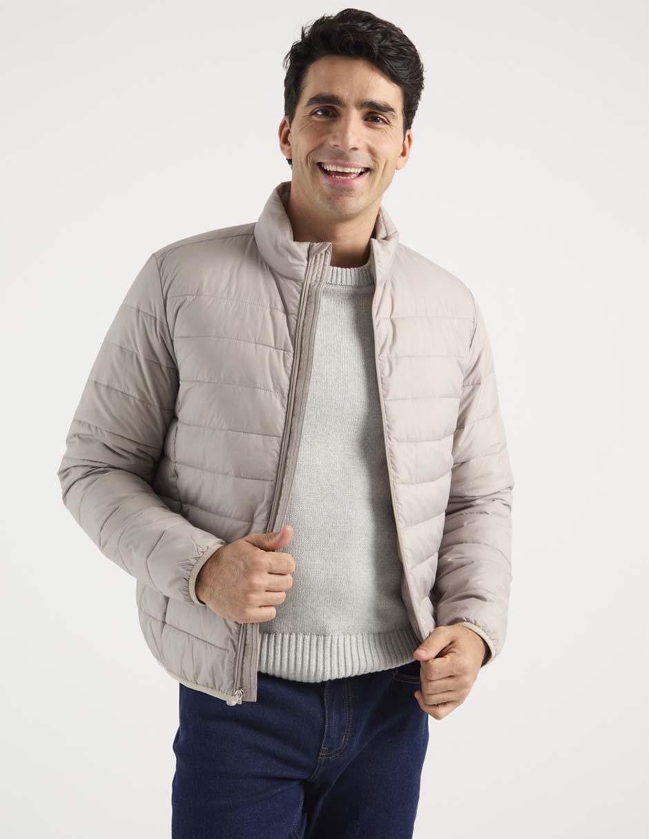 Chamarra acolchada con bolsillos para hombre Chamarra acolchada con bolsillos para hombre
