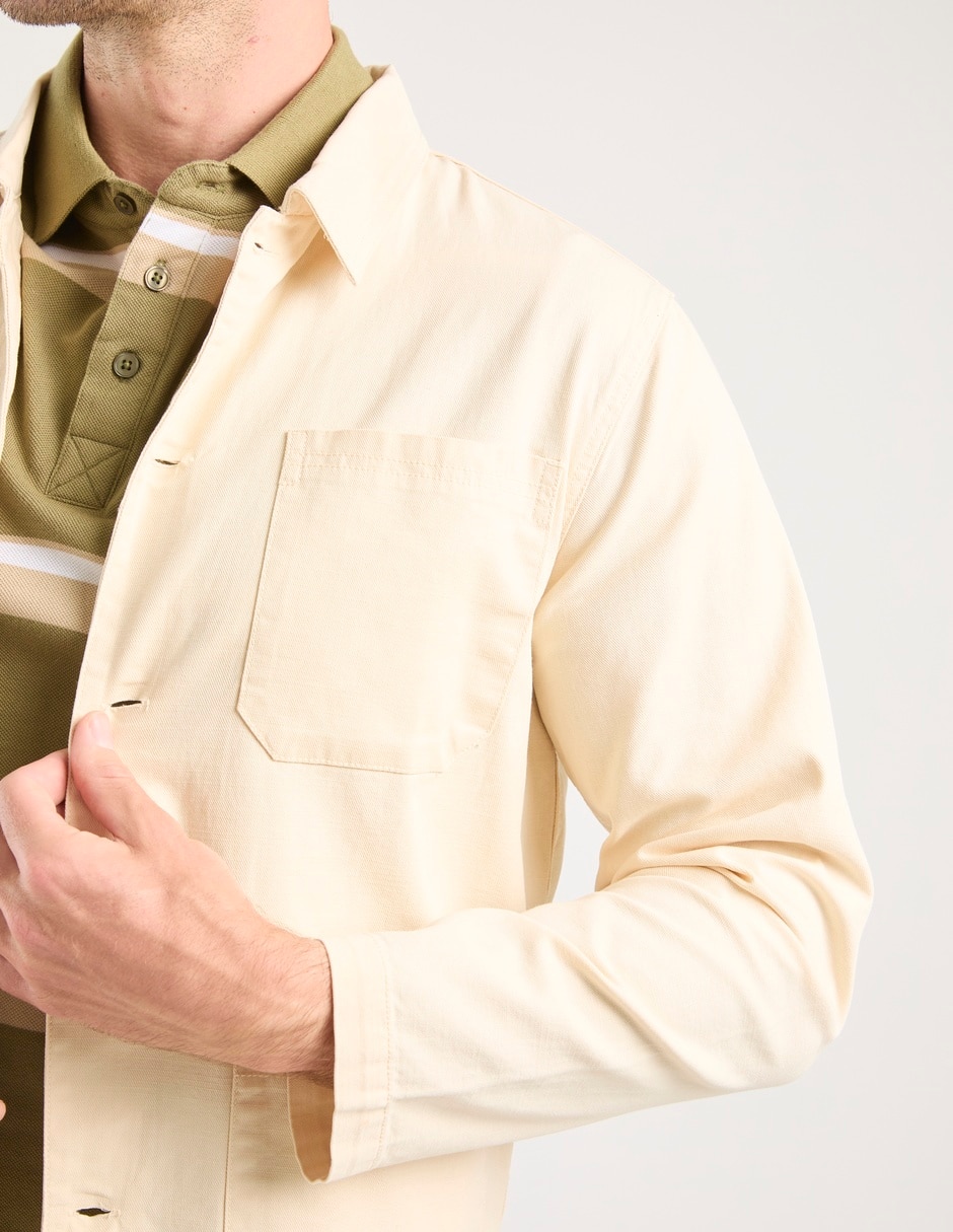 Camisa casual de algodón manga larga para hombre 3