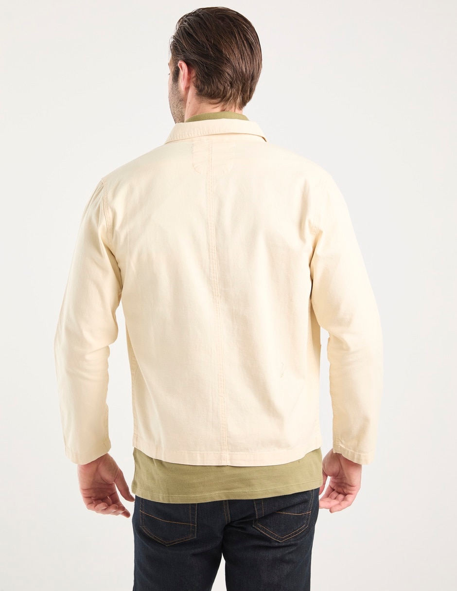 Camisa casual de algodón manga larga para hombre 6
