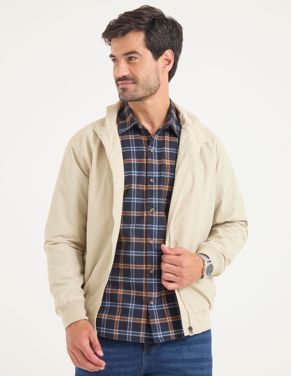 Chamarra cazadora con bolsillos para hombre Chamarra cazadora con bolsillos para hombre