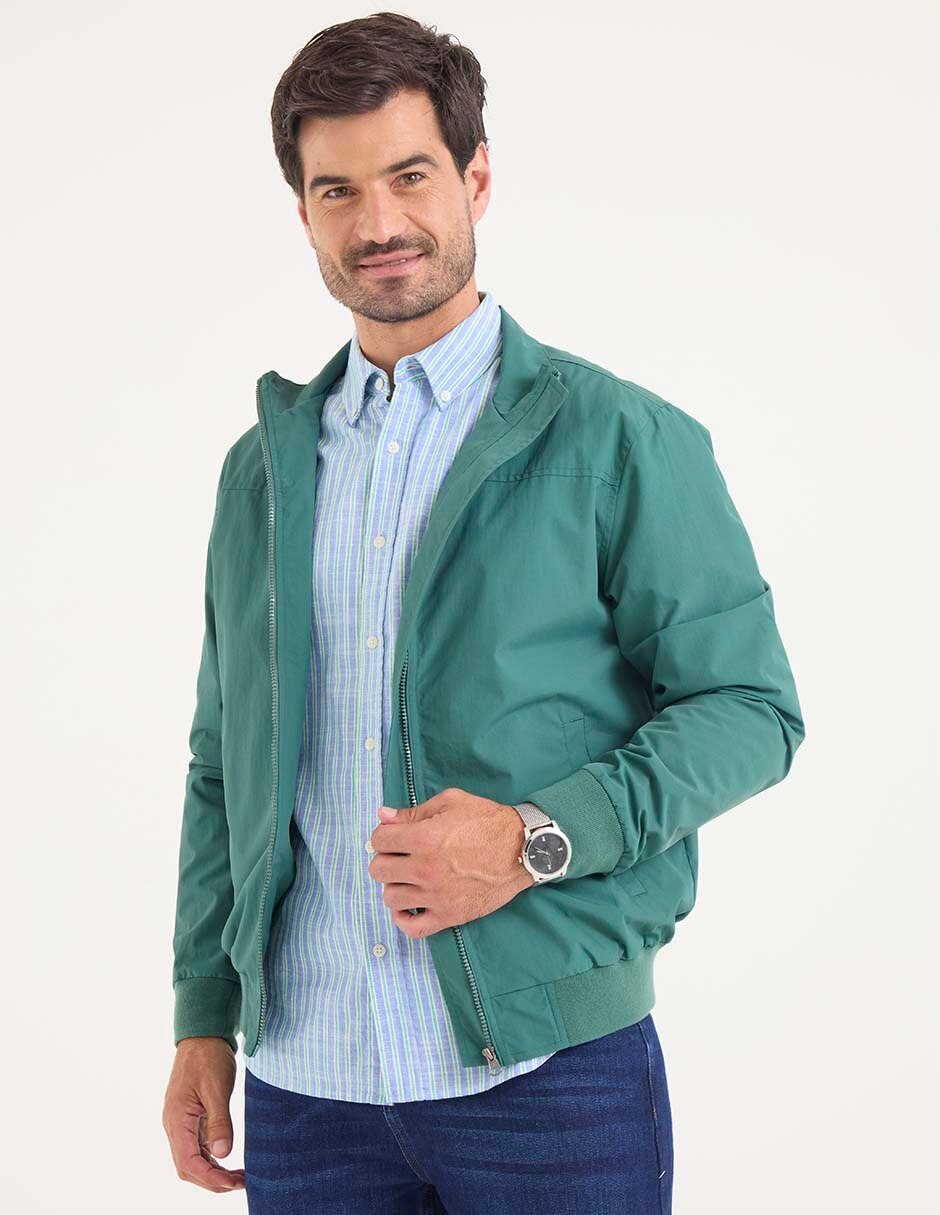 Chamarra cazadora con bolsillos para hombre Chamarra cazadora con bolsillos para hombre