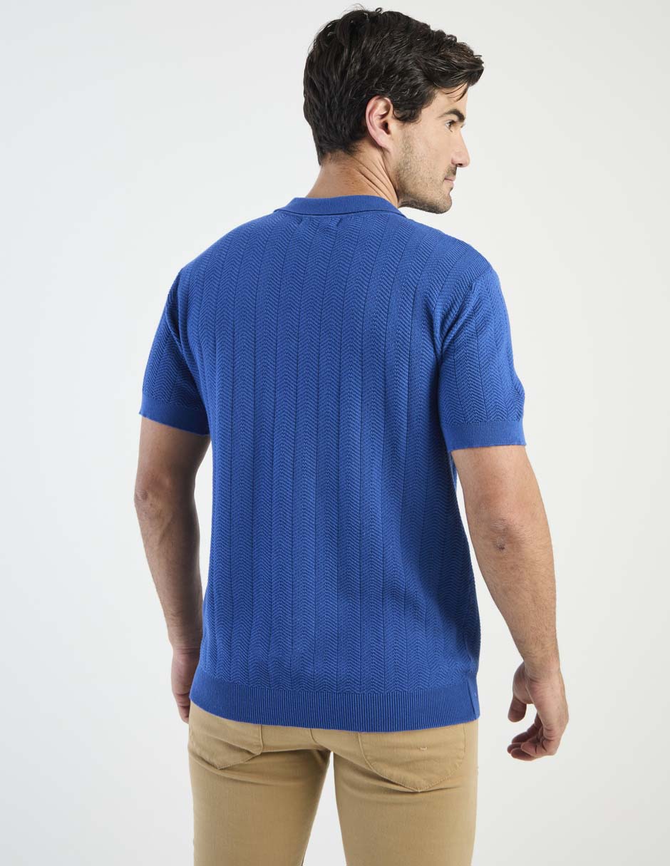 Playera tipo polo weekend premium para hombre