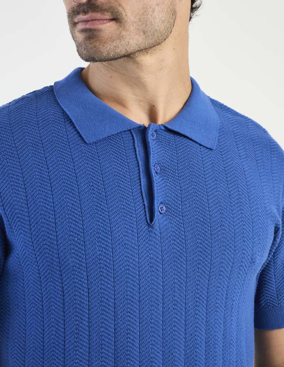Playera tipo polo weekend premium para hombre